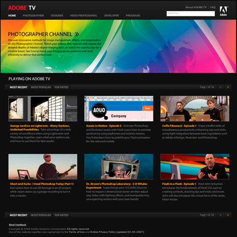Video Training: Learn From the Pros at Adobe TV